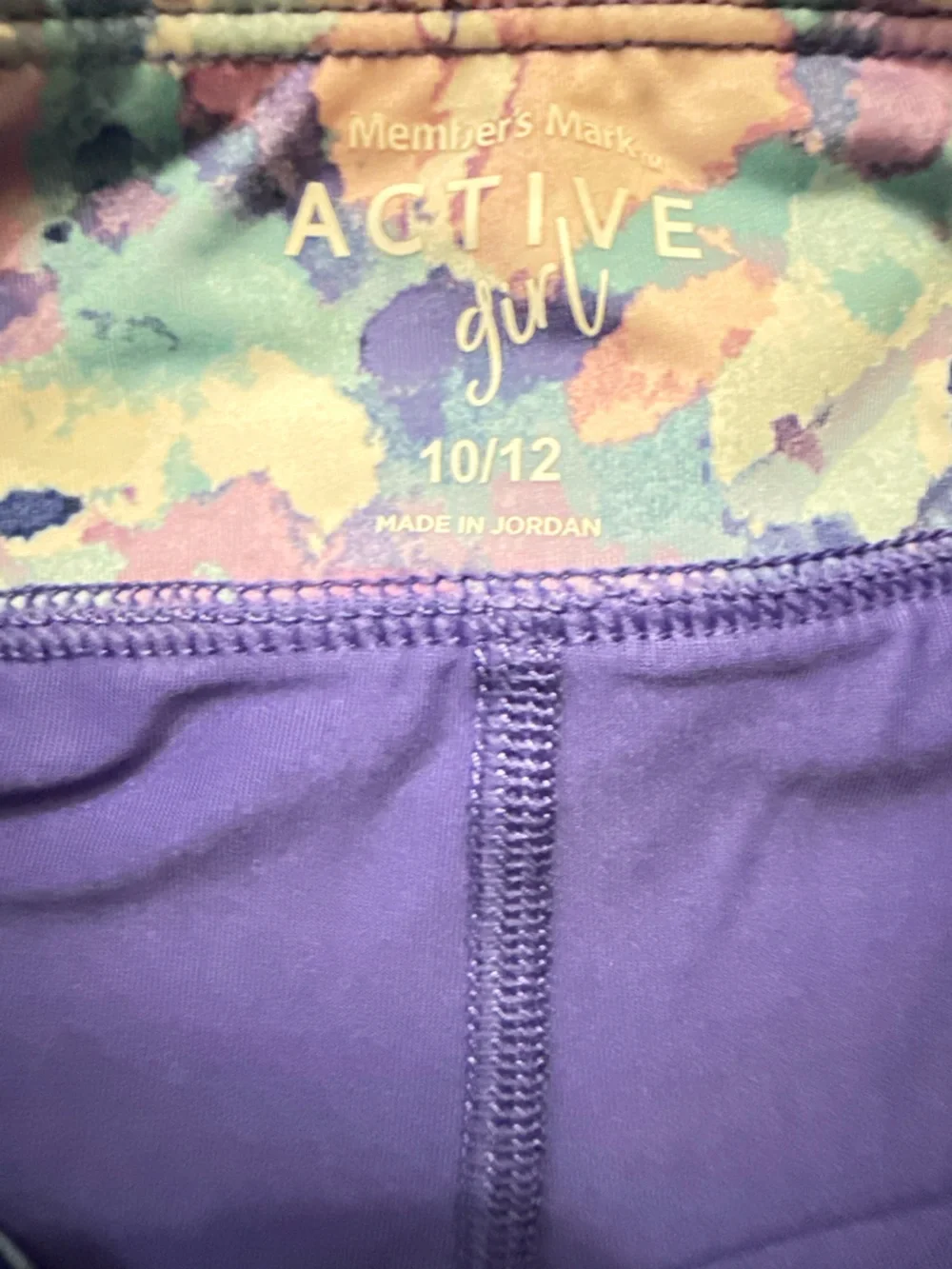 Justice Purple, Pink & Blue Printed Active Skirt Sort